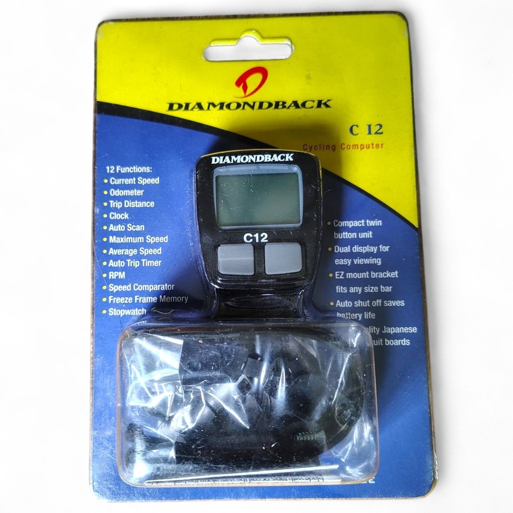 NEW Diamondback C12 Cycling Computer Wired Bike Speedometer Odometer 12 Function
